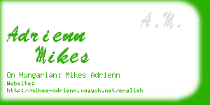 adrienn mikes business card